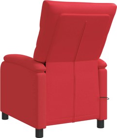 vidaXL Κάθισμα μασάζ Κόκκινο Τεχνητό Δέρμα