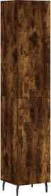 vidaXL Ντουλάπι Καπνιστή δρυς 34,5x34x180 εκ. από Επεξεργασμένο Ξύλο