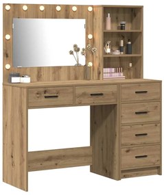 vidaXL Τραπέζι περιποίησης Καφέ 78.5 x 41 x 135 εκ Επεξεργασμένο ξύλο