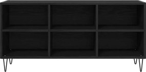 vidaXL Ντουλάπι TV Μαύρη Οξυά 103,5 x 30 x 50 εκ Επεξεργασμένο ξύλο