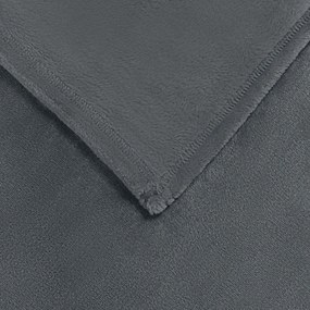 vidaXL Κουβέρτα Σκούρο Γκρι 240 x 270 εκ. Μαλλί