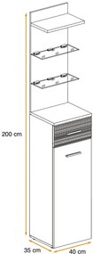 Swap XIX Σύνθεση Καφέ δρυς 280x180x40