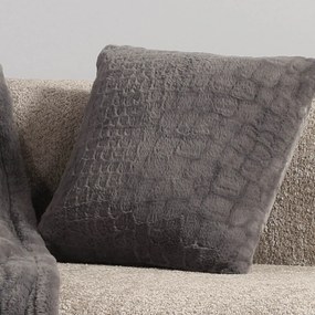 Γούνινο Διακοσμητικό Μαξιλάρι (45x45) Nef-Nef Homeware Mentor Grey