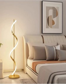 Stewehome Γωνιακός φωτιστικός με led μοντέρνου σχεδιασμού Χρυσό