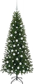 vidaXL Τεχνητό Χριστουγεννιάτικο Δέντρο Πράσινο 180 cm ΠΕ και PVC