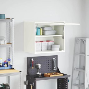 vidaXL Ντουλάπι τοίχου για γκαράζ Λευκό 60 x 40 x 53 εκ