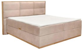 Bed Magnum with Mattress and Topper Μπέζ, 160x200 εκ.