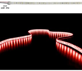 Adeleq Ταινία Led 5 Μέτρα 12Vdc 4.8W Και 60Led Ανά Μέτρο Ip54 Κόκκινο 30-3412112