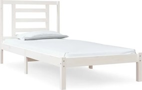 vidaXL Σκελετός Κρεβ. Χωρίς Στρώμα Λευκό 90x190 εκ Μασίφ Πεύκο