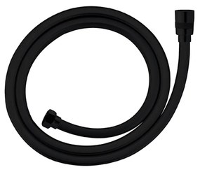 Σπιράλ Τηλεφώνου Λουτρού 150cm Black Matt Orabella Smooth 15146