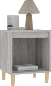 vidaXL Κομοδίνα 2 Τεμ. Γκρι Sonoma 40x35x50 εκ.