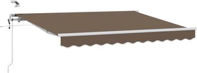 vidaXL Ύφασμα Ομπρέλας Taupe 500 x 350 εκ Πολυεστέρας