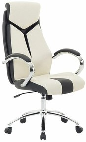 Καρέκλα γραφείου Berwyn 201, Beige, 115x63x72cm, 18 kg, Με μπράτσα, Με ρόδες, Μηχανισμός καρέκλας: Κλίση | Epipla1.gr