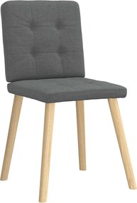 vidaXL Καρέκλες Τραπεζαρίας 6 τεμ Σκ. Γκρι Υφασμάτινες