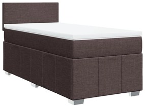 ΚΡΕΒΑΤΙ BOXSPRING ΜΕ ΣΤΡΩΜΑ ΣΚΟΥΡΟ ΚΑΦΕ 80X200 ΕΚ. ΥΦΑΣΜΑΤΙΝΟ 3289191