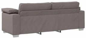 vidaXL Καναπές με μαξιλάρι Taupe 219 x 77 x 82 εκ ύφασμα