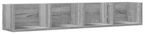 vidaXL Ντουλάπια Τοίχου 2 τεμ. Γκρι Sonoma 99x18x16,5 εκ. Επεξ. Ξύλο