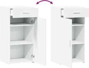 vidaXL Συρταριέρα Λευκή 45x42,5x93 εκ. από Επεξεργασμένο Ξύλο