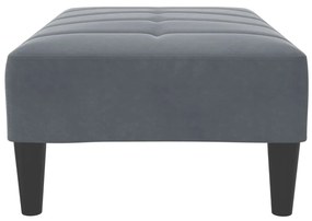 vidaXL Υποπόδιο Σκούρο Γκρι 77x55x31 εκ. Βελούδινο