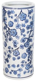 Βάζο - Ομπρελοθήκη 00.03.34033 20x45cm White-Blue Πορσελάνη