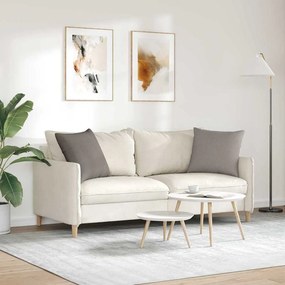vidaXL Μαξιλάρι Καναπέ 2 pcs Taupe 50 x 50 cm ύφασμα