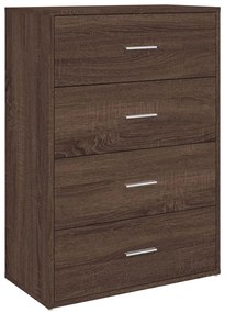 vidaXL Βοηθητικά Ντουλάπια 2 τεμ. Καφέ Δρυς 60x31x84 εκ. Επεξ. Ξύλο