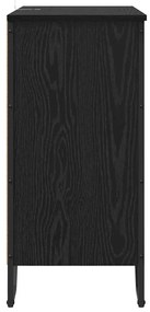 vidaXL Πλαϊνό γραφείο Μαύρη δρυς 78 x 35.5 x 74.5 εκ.