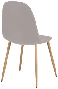 Σετ Τραπεζαρίας Elijah - Bella 3τεμ σε Λευκό - Γκρι Φ60x74εκ. 60x60x74 εκ.