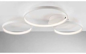 Φωτιστικό Οροφής - Πλαφονιέρα Fredy LED-FREDY-PL2 30W Led Φ52cm &amp; Φ16cm 11,5cm White Luce Ambiente D Αλουμίνιο