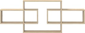 vidaXL Ράφι Τοίχου Sonoma Δρυς 130 x 10 x 50 εκ.