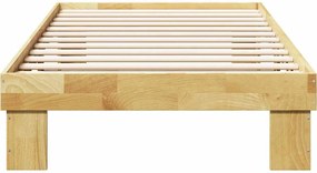 vidaXL Πλαίσιο κρεβατιού χωρίς στρώμα 90x200 cm μασίφ ξύλο δρυς