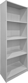 Βιβλιοθήκη Kendy pakoworld λευκό 60x30x167εκ