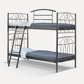 Bunk Bed Metallic Arthur Fylliana Brown 210*100*181.5 cm