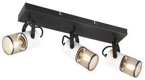 Φωτιστικό Οροφής - Σποτ Tosh 804300334 44x9x19cm 3xE14 40W White-Black Trio Lighting