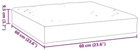 vidaXL Μαξιλάρι Παλέτας Κρεμ 60x60x9,5 εκ. Ύφασμα Oxford