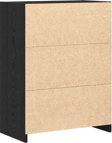 vidaXL Ντουλάπι Μπάνιου Μαύρη Οξυά 60 x 33 x 80 εκ. Επεξεργασμένο ξύλο