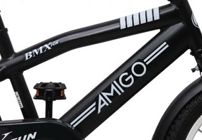 BMX Fun 16 Inch 28 cm Boys Coaster Brake Matte black