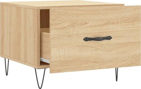 vidaXL Τραπεζάκια Σαλονιού 2 τεμ Sonoma Δρυς 50x50x40 εκ Επεξ. Ξύλο