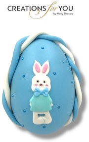 Μονόγραμμα Κουνελάκι Αρωματική λαμπάδα - Σετ Λαμπάδα και Αυγό