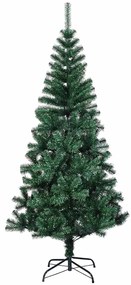 vidaXL Τεχνητό προφωτισμένο Χριστουγεννιάτικο δέντρο Πράσινο 240 cm