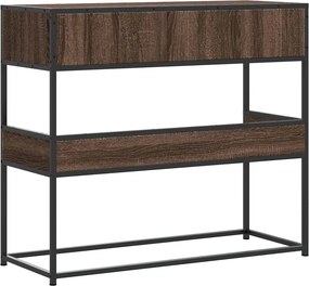 vidaXL Τραπέζι Κονσόλα Καφέ Δρυς 90x35x80 εκ. Επεξεργασμένο Ξύλο