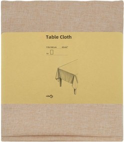 vidaXL Ύφασμα Τραπέζης 5 τμχ. Μπεζ 110 x 160 cm Ορθογώνιος