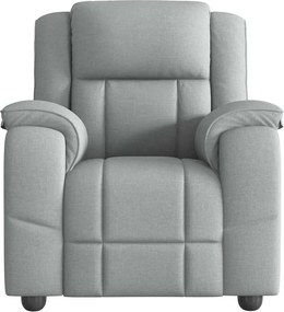 vidaXL Πολυθρόνα Ανακλινόμενη Ανοιχτό Γκρι Υφασμάτινη