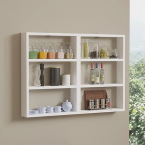Wall Shelf Hexa - White White