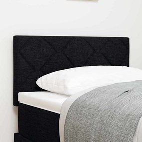 vidaXL Υφασμάτινο Κεφαλάρι Geometric με κεφαλάρι Μαύρο 80 cm ύφασμα