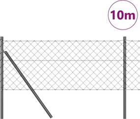 vidaXL Φράχτης Συρμάτινου Φράχτη 10 x 0,6 μ (Π x Υ)