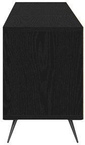 vidaXL Ντουλάπι TV Μαύρη δρυς 150 x 30 x 44.5 εκ. Επεξεργασμένο ξύλο