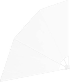 vidaXL Αδιάφανο σκίαστρο μπαλκονιού 140 x 140 cm Πολυεστέρας Λευκό