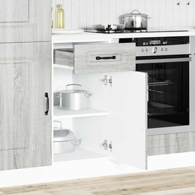vidaXL ντουλάπι βάσης κουζίνας Kalmar Γκρι sonoma Επεξεργασμένο Ξύλο