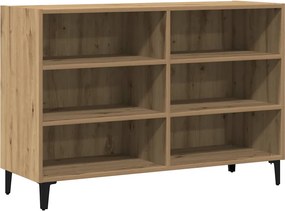 vidaXL Ραφιέρα Αρτισιανή Δρυς 103,5 x 35 x 70 εκ. από Επεξεργ. Ξύλο